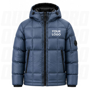 OEM Printed Logo <b>Waterproof</b> Reversible Hooded Puffer Jackets <b>Men</b> <b>Winter</b> Multi Pocket Padded Bubble <b>Coat</b> Warm Insulated Outdoor - Product Image 6