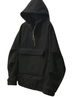 Anorak en laine Melton, veste coupe-vent en laine pour la saison froide, doublure épaisse, séchage rapide, respirante