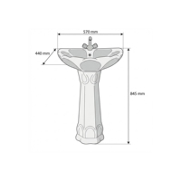 Ensemble de lavabo ovale moderne en céramique avec piédestal Lotus, facile à nettoyer, garantie 5 ans, pour salle à manger extérieure, salle de bain, toilettes, CUPC 12L