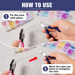 Pince à bec rond et plat en nylon, outil de façonnage de bijoux sans rayures ZetomedPro - Product Image 6