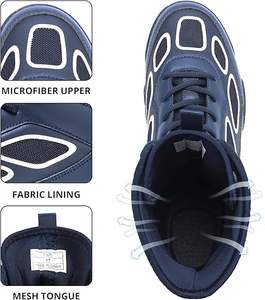 Bottes de lutte et de boxe pour hommes ROMEO INDUSTRY, hauteur haute, respirantes, légères, antidérapantes, en PU, toutes saisons - Product Image 6