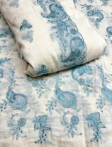 Tissu brodé multi-embroideries de qualité supérieure pour femmes, tissu de créateur, tissu de soirée, textile brodé de luxe, doux - Product Image 3