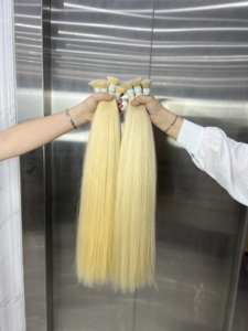 Extensiones de Cabello Remy Vietnamita 100% Naturales, Alineadas con la Cutícula, Lisas, Teñidas con Color Realzado, de 16 a 30 Pulgadas - Product Image 1