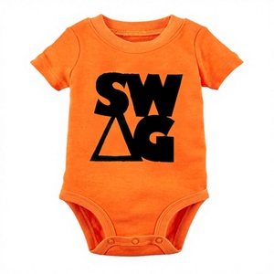 ชุดจั๊มสูทผ้าฝ้าย Pima เป็น100% สำหรับเด็กทารกทำจากไม้ไผ่ออร์แกนิกมีกระดุมติดแน่น - Product Image 1