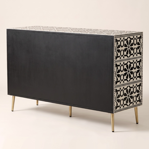 Top Quality Bone Inlay Star Lattice Style <b>Chest</b> Drawer Hot Selling Bone Inlay Furniture Living Room Furniture <b>Chest</b> Drawer - Product Image 2