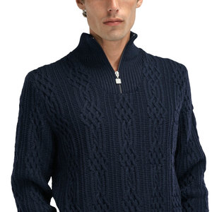 <b>Men</b> Quarter Zip Golf Sweatshirt Fleece Lined Long Sleeve Heather Mid Weight 1/4 Zip Half Zip <b>Sweater</b> 100% Cotton Breathable - Product Image 4