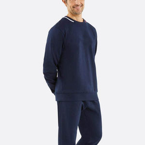 Sudadera transpirable de alta calidad, extragrande, básica, con cuello redondo para hombre, sudadera personalizada de mezcla de algodón a precio de fábrica - Product Image 4