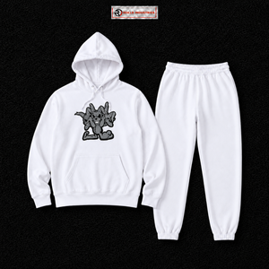 Conjunto Deportivo para Hombre, Sudadera con Capucha Blanca con Estampado Gráfico, Pantalones Jogger, Ropa Deportiva Casual, Venta al Por Mayor - Product Image 5