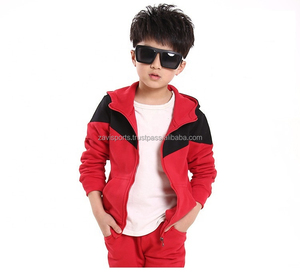 Ensemble de survêtement zippé pour enfants, vente en gros, vêtements de sport, jogging pour garçons, survêtement zippé pour enfants, streetwear tendance, respirant - Product Image 3