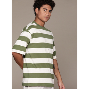 Camisetas Polo a Rayas Personalizadas de Algodón con Cuello Redondo y Manga Corta para Hombre, Transpirables, Estilo Urbano, Venta al por Mayor 2026, OEM - Product Image 2