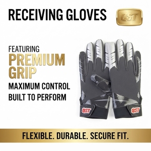 Youth Adult Football Gloves Custom Logo football receiver training gloves full finger Lightweight Breathable Sports Equipment - Product Image 2