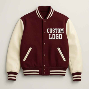 Varsity <b>Jacket</b> Wool & Leather Sleeves Custom Letterman Streetwear Fashion Varsity <b>Jackets</b> with Embroidered Technic - Product Image 1