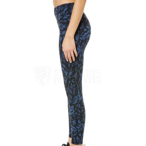 Leggings de yoga con diseño de logotipo personalizado, cintura elástica, venta directa de fábrica, ropa de gimnasio, servicio OEM. - Product Image 3