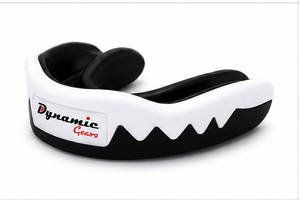 อุปกรณ์ป้องกันฟันแบบปรับได้ Dynamic Gear EVA Eco-Friendly สีดำขาว สำหรับชกมวย น้ำหนักเบา เหมาะสำหรับผู้ใหญ่ทุกเพศ แบบมาตรฐาน - Product Image 2