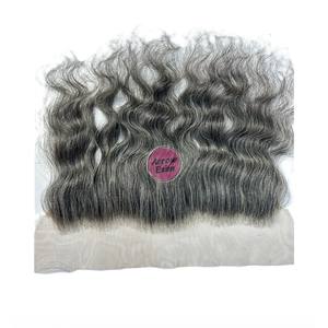 ผมแท้ 100% เวอร์จิ้น เรมี่ อินเดียน สีเทา สำหรับต่อผมแบบ Closure 13x4 แบบ Double Knots ยี่ห้อ Arrow Exim - Product Image 6