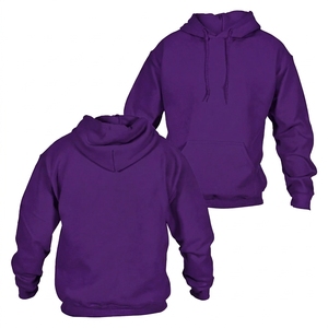 High Quality Hot-Selling Wholesale Unisex Black Oversized Polyester Hoodies Blank <b>Pullover</b> Ready for Embroidery - Product Image 2