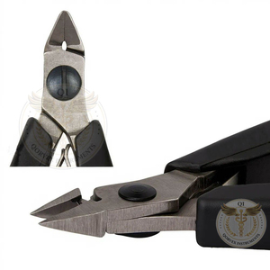 Precision Side <b>Cutters</b> Slim Tapered Head Semi-<b>Flush</b> Micro Bevel Antistatic Safe Grip Stainless Steel Jewelry - Product Image 1