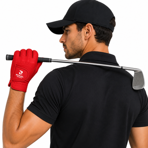 High Quality Men Golf <b>Gloves</b> <b>Leather</b> Durable Comfortable Fit Anti Slip Grip For Training Practice And Tournament Play - Product Image 3
