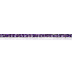 Wholesale Price 925 Sterling Silver 100% Genuine Princess Cut <b>Amethyst</b> Gemstone Tennis <b>Bracelet</b> For Women Party Wear - Product Image 3