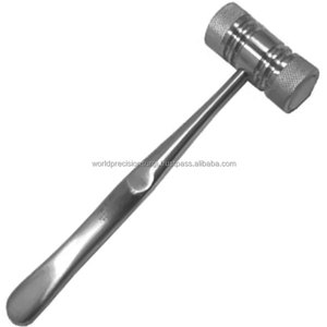 Mallet chirurgical de précision World Precision de 7 pouces avec extrémités en nylon amovibles, en acier inoxydable, pour ORL, dentaire et orthopédique, ensemble d'instruments pour os - Product Image 2
