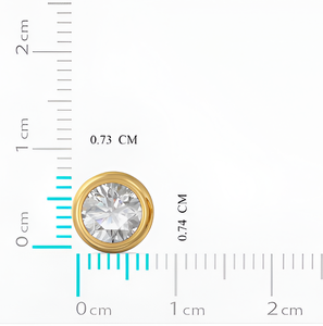 ต่างหูเพชรทรงกลมเจียระไนแบบบริลเลียนท์ 22K ทองคำขาว ประดับเพชร VVS EF ที่เพาะเลี้ยงในห้องปฏิบัติการ ตัวเรือนแบบหนามเตย รับรองโดย IGI เหมาะสำหรับเป็นของขวัญ - Product Image 5