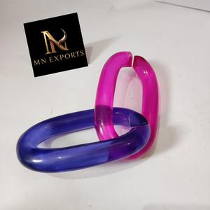 Chaînes en résine faites à la main au design moderne, haute transparence, couleurs variées, fonction suspendue pour la décoration intérieure - Product Image 1