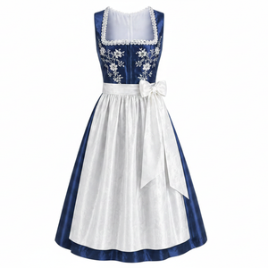 Robe Dirndl Allemande Haut de Gamme Personnalisée, Fabricant de Costumes Traditionnels Bavarois pour l'Oktoberfest, Vente en Gros, Robe de Servante Brodée Florale Traditionnelle - Product Image 1