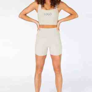 Ensemble de yoga 3 pièces OEM sans couture extensible et compressif pour femme : soutien-gorge de sport, veste zippée et leggings push-up pour la gym - Product Image 4