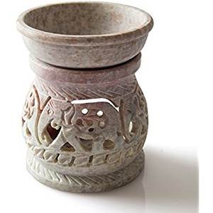 Difusor de Aceite Aromático de Piedra Jabonera de 4 Pulgadas, Difusor de Aceite Aromático de Mármol y Piedra Jabonera - Product Image 4