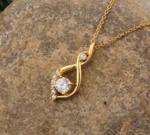 จี้วินเทจ CZ เงินแท้ 925 ชุบแพลตตินั่ม ประดับพลอย สำหรับงานครบรอบ ขายส่งจากโรงงาน - Product Image 3