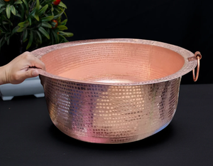 ถังแช่แชมเปญโลหะชุบทองแดงพร้อมหูจับ ถังน้ำแข็งสำหรับเครื่องดื่ม ตู้แช่ไวน์ อุปกรณ์บาร์หรูหรา และอุปกรณ์ปาร์ตี้ ตู้แช่ไวน์และเบียร์ - Product Image 6