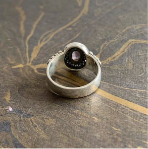 Wholesale Vintage 925 Sterling <b>Silver</b> <b>Amethyst</b> <b>Ring</b> Hypoallergenic Elegant Designer Statement Jewelry For Engagement - Product Image 4