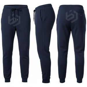 Pantalones Deportivos Color Caqui para Hombre, Cintura Elástica con Cordón, Estilo Casual, Bolsillos Laterales, Tejido de Punto Medio, Ropa de Otoño - Product Image 4
