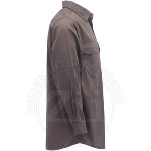 Camisa de Seguridad Ignífuga de Algodón FR, Uniforme de Trabajo Industrial para Hombre, Protección de Nivel 300C-500C Contra el Calor, Suministro de Fábrica - Product Image 3