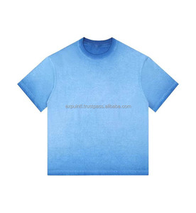 เสื้อยืดซักกรดผ้าฝ้าย100% ตามสั่งสำหรับผู้ชายและผู้หญิง - Product Image 4