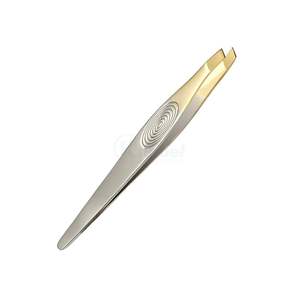 Pinza para Cejas con Diseño Dorado y Plateado, Punta Puntiaguda, Acero Inoxidable, Precisión, Precio Económico - Product Image 1
