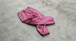 Pink <b>Nylon</b> <b>Jogger</b> Pants Elastic Waist Drawstring Leggings Breathable Training Track Pants for Women - Product Image 5