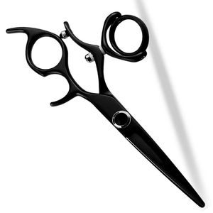 Ciseaux de coiffure professionnels de 6 pouces, ciseaux de barbier raffinés, acier inoxydable durable, poignée pivotante moderne, ciseaux de barbier de salon OEM - Product Image 5
