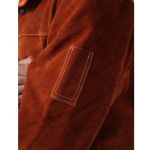 Chaqueta de Soldadura SMS de Alta Resistencia, Ropa de Trabajo Resistente al Fuego, Abrigo de Protección Industrial, Resistencia al Calor de 200 °C, Nivel C - Product Image 5