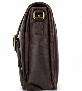 Gravs Premium Full Grain Distressed <b>Leather</b> Vintage Messenger Bag LM-02 Men's Laptop Shoulder Crossbody <b>Briefcase</b> Satchel Large - Product Image 6