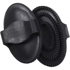 Reusable Horse Curry Comb Equine Grooming Brush Coat Cleaning <b>Massage</b> Pet Care Accessory Flexible Rubber Horse Curry Comb - Product Image 1