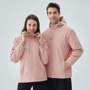 Veste de randonnée coupe-vent unisexe avec fermeture éclair sur le devant, logo d'entreprise personnalisé, en polaire imperméable, softshell, pour l'hiver - Product Image 5