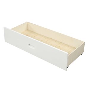 Letto a piattaforma in legno con due cassetti, eleganti letti in legno - Product Image 4