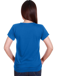 Top Quality Women's Crew Neck Short Sleeve T-<b>Shirt</b> Slim Fit Casual Solid Color Jersey Knit Breathable Spring Summer Wear - Product Image 4