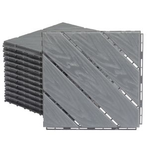 27 Pack 11.8"x11.8" Plastic <b>Interlocking</b> Deck <b>Tiles</b> 20mm Thick Waterproof PP Material for Indoor & Outdoor Patio <b>Floor</b> Decking - Product Image 2