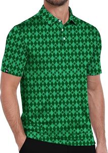 Chemises pour hommes respirantes et anti-plis, en jersey de coton, avec logo personnalisé, impression numérique, pour le golf, fabricant OEM en gros - Product Image 4