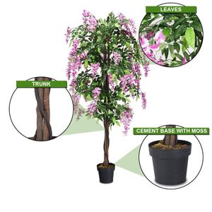 Albero Artificiale di Glicine di 1,8 Metri per Uso Interno ed Esterno in Materiale Seta - Product Image 6