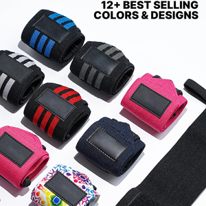 Attelle de soutien du poignet de qualité supérieure avec boucle pour le pouce très résistante, rose et noir, pour la musculation, l'entraînement en force, unisexe - Product Image 5