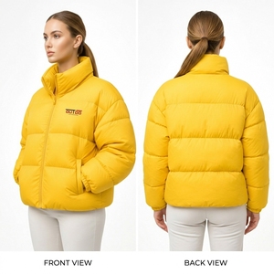 Women Puffer <b>Jacket</b> High Performance Outdoor Wear Women Puffer <b>Jacket</b> Designed With Lightweight Insulation Warm Lining - Product Image 4