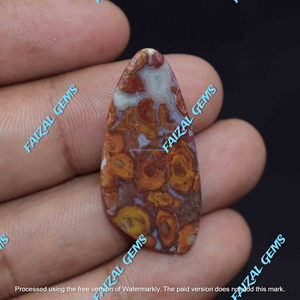 Agate de Rajasthan naturelle, cabochon en forme de poire, pierre précieuse en vrac pour la fabrication de bijoux, prix de gros FAIJAN GEMS - Product Image 3